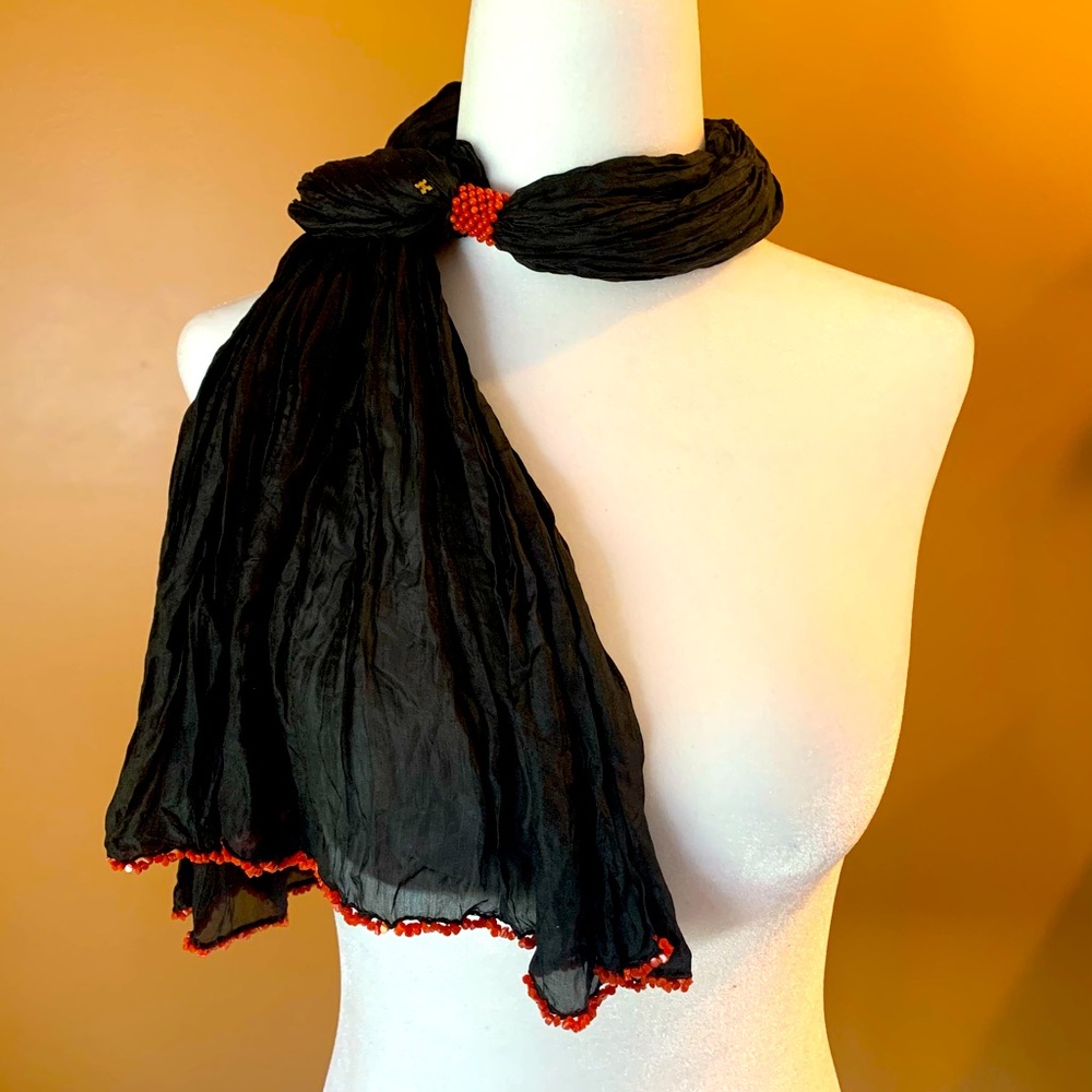 Rajola designer Mediterranean jewelry black with coral beads gold logo stunning